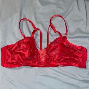 2x Savage X Fenty Candy Hearts Red Lace Bralette